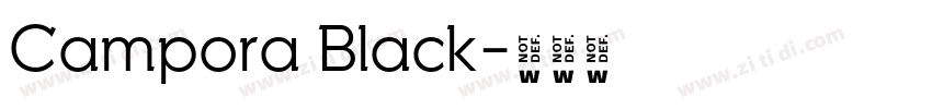 Campora Black字体转换